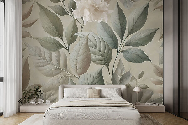 Wallpaper with leaves Wallpaper with leaves