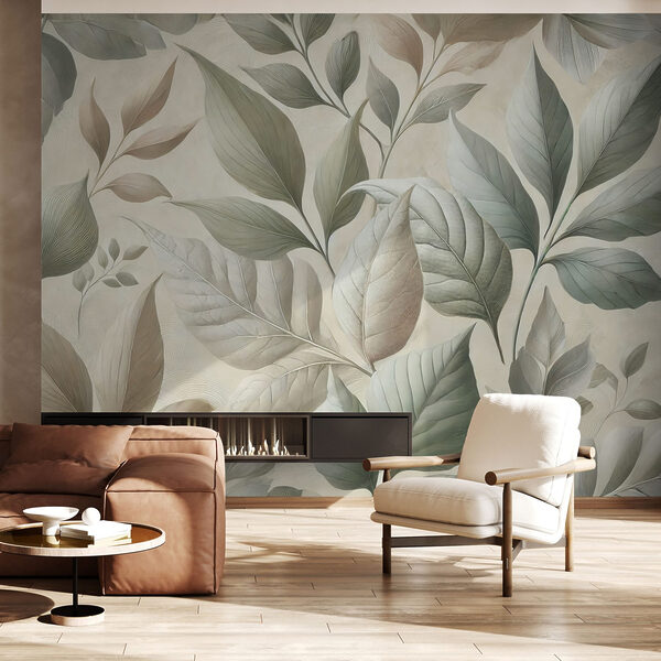 Wallpaper with leaves Wallpaper with leaves