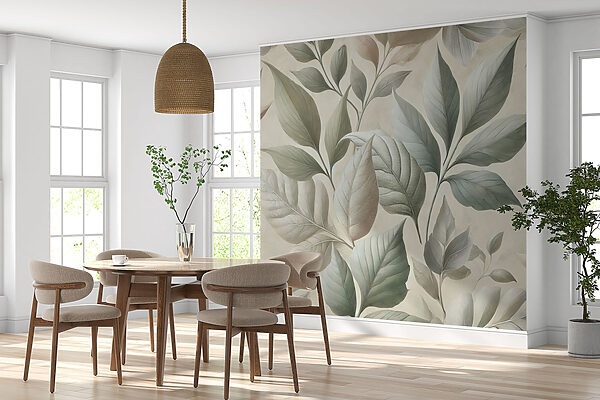 Wallpaper with leaves Wallpaper with leaves