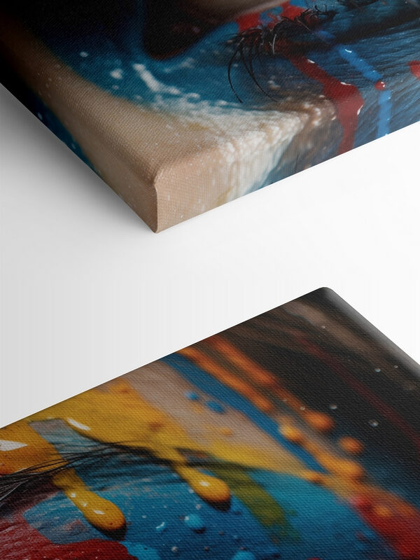 Vivid colors on expressive canvas Vivid colors on expressive canvas