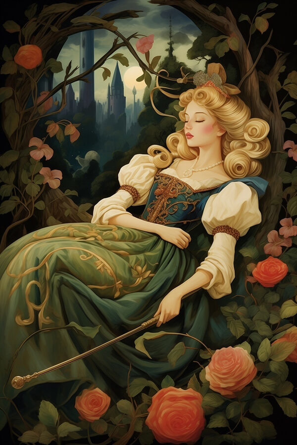 Woman in a dress