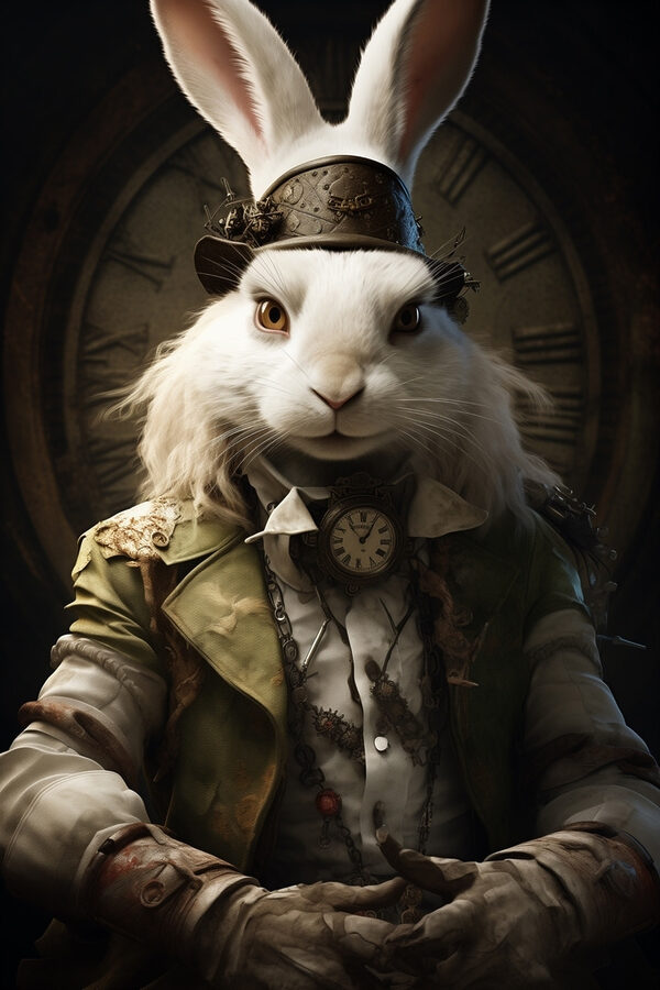 Rabbit in a garment Rabbit in a garment