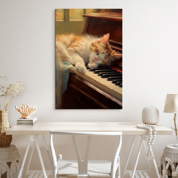 Quadri Gatto che dorme su un pianoforte (COD: s41217) Quadri Quadri Gatto che dorme su un pianoforte (COD: s41217)