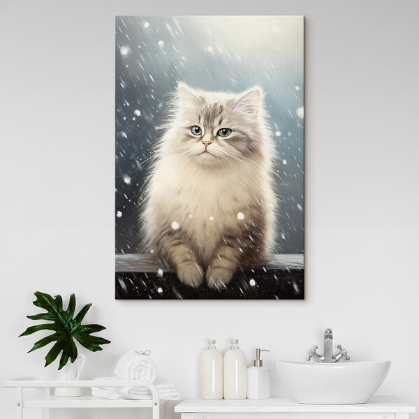 Quadri Gatto seduto sulla neve (COD: s41440) Quadri Quadri Gatto seduto sulla neve (COD: s41440)