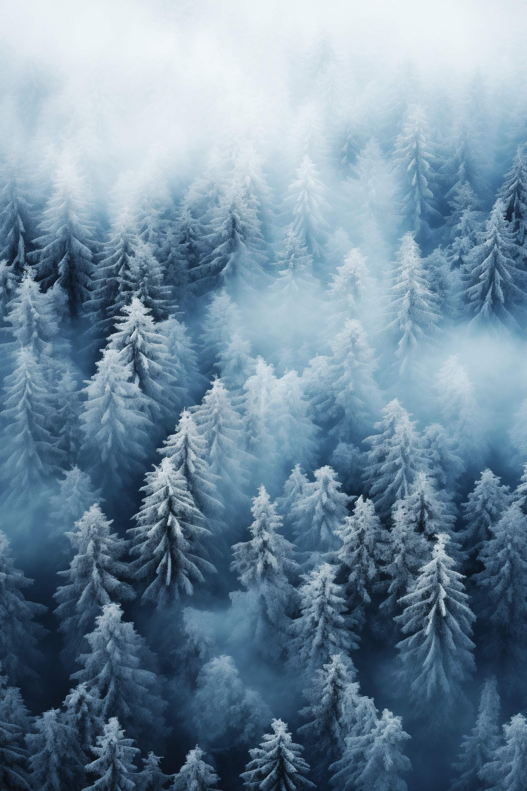 Group of trees covered in snow Group of trees covered in snow
