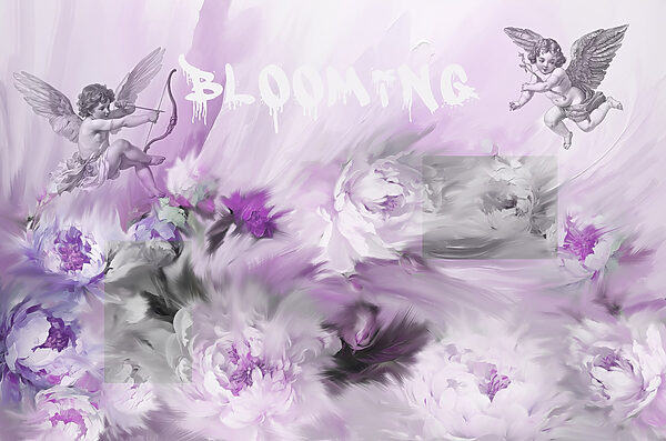Pittura di angeli e fiori Pittura di angeli e fiori