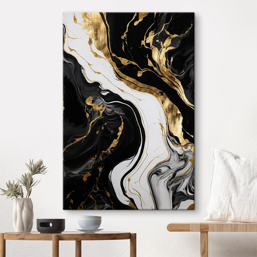 Abstract swirls of black and white Abstract swirls of black and white