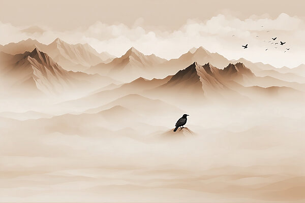 Bird on a mountain top Bird on a mountain top