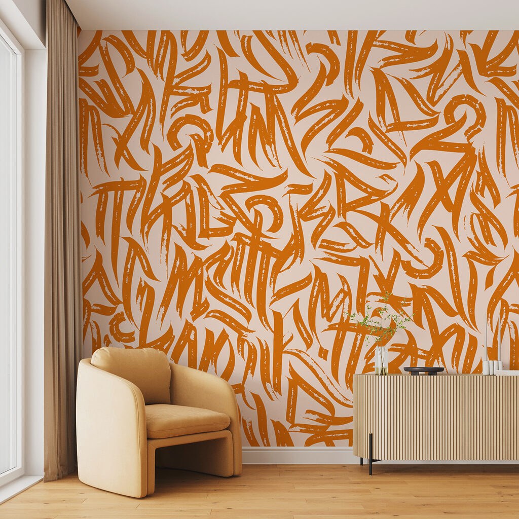 Pattern of letters on a white background Pattern of letters on a white background
