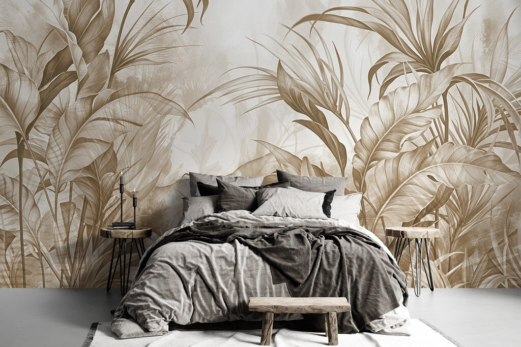 Lush foliage in earthy tones