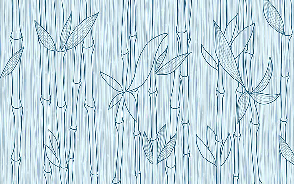 Disegno a linee blu di bambù Disegno a linee blu di bambù