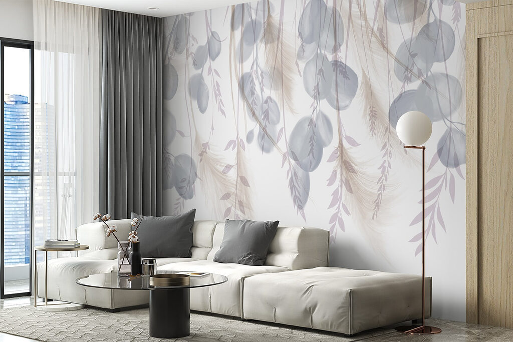 Serene botanical arrangement in soft hues