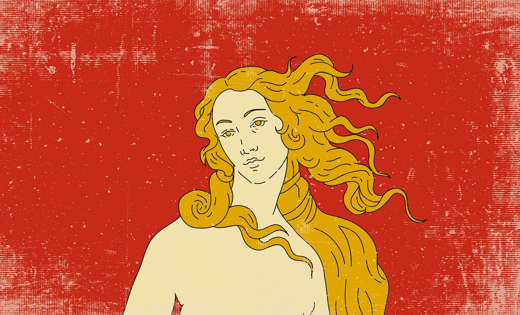 Disegno di un uomo con i capelli lunghi Disegno di un uomo con i capelli lunghi
