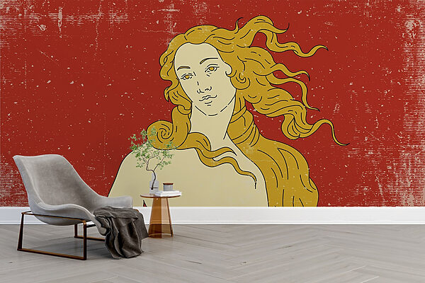 Disegno di un uomo con i capelli lunghi Disegno di un uomo con i capelli lunghi
