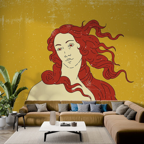 Disegno di una donna con i capelli rossi Disegno di una donna con i capelli rossi