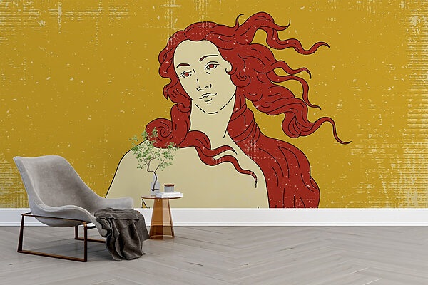 Disegno di una donna con i capelli rossi Disegno di una donna con i capelli rossi