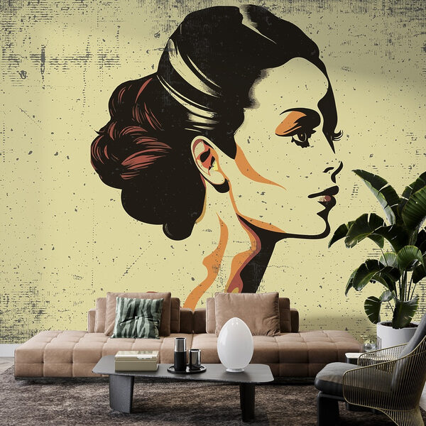Donna con uno chignon Donna con uno chignon