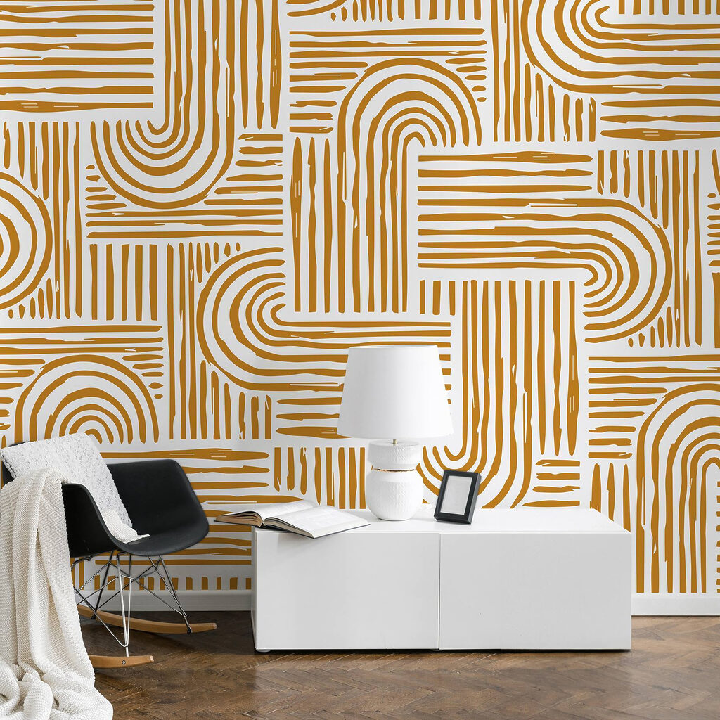 Pattern of lines and curves