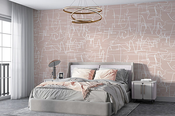 Linee bianche su sfondo rosa Linee bianche su sfondo rosa