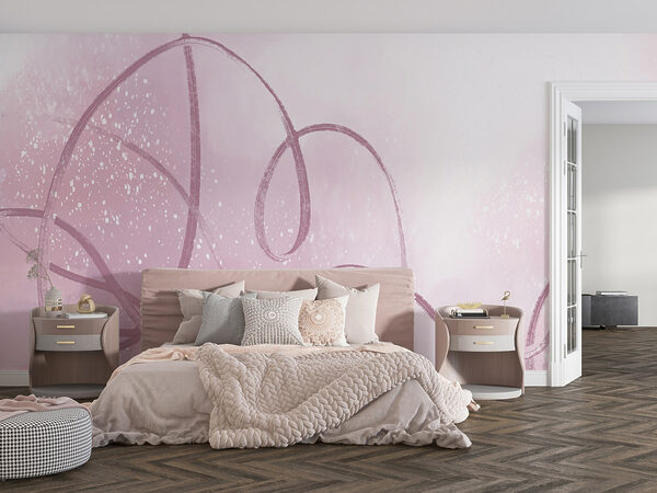 Sfondo rosa e bianco con una linea Sfondo rosa e bianco con una linea