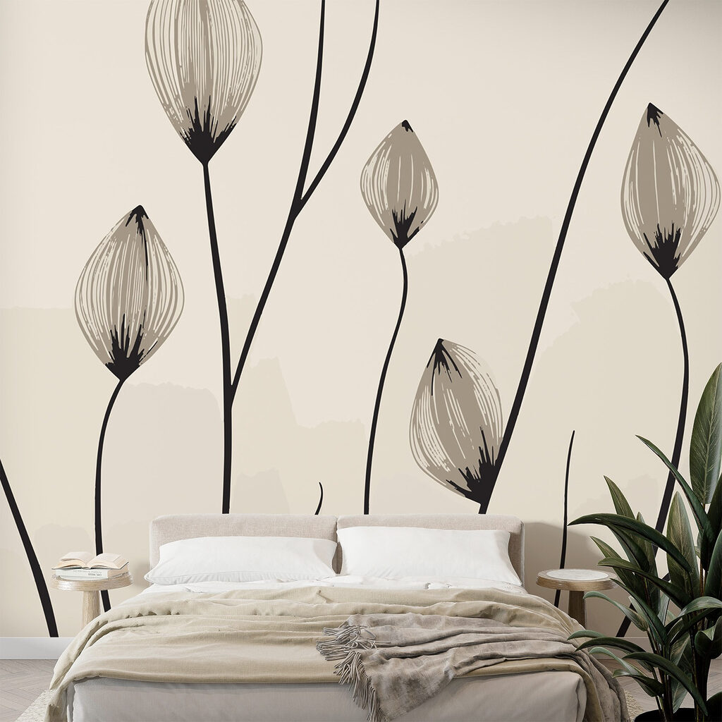 - Elegant lines of delicate blooms