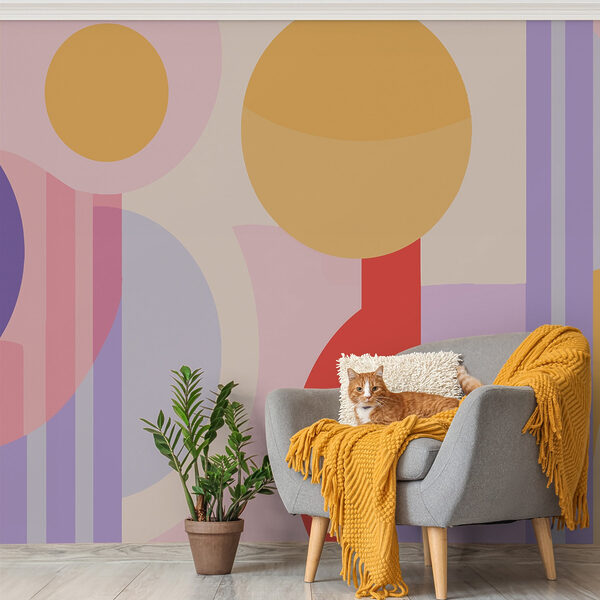 Opera d'arte colorata con cerchi e cerchietti Opera d'arte colorata con cerchi e cerchietti