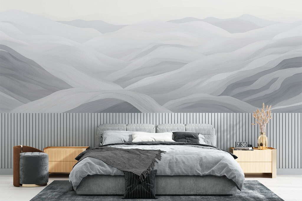 White and gray landscape