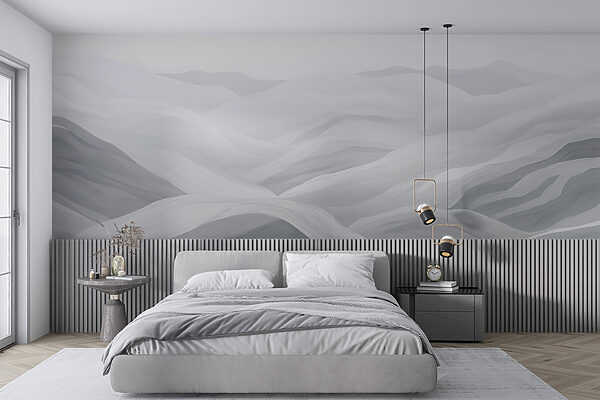Paesaggio bianco e grigio Paesaggio bianco e grigio