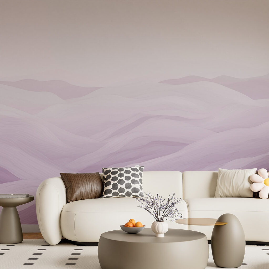 Purple and white landscape