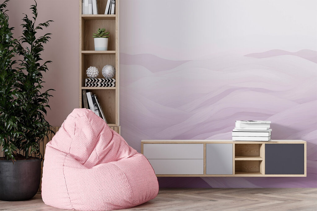 Purple and white landscape