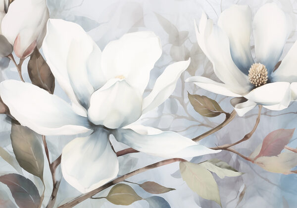 Pittura di fiori bianchi Pittura di fiori bianchi
