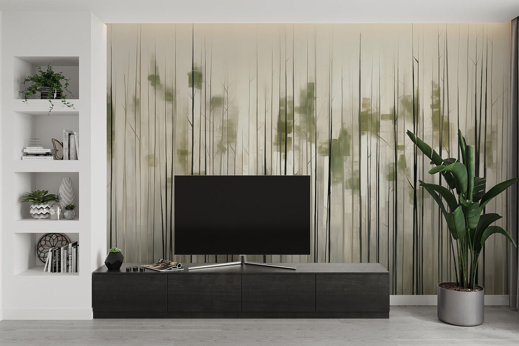 Group of trees in a forest