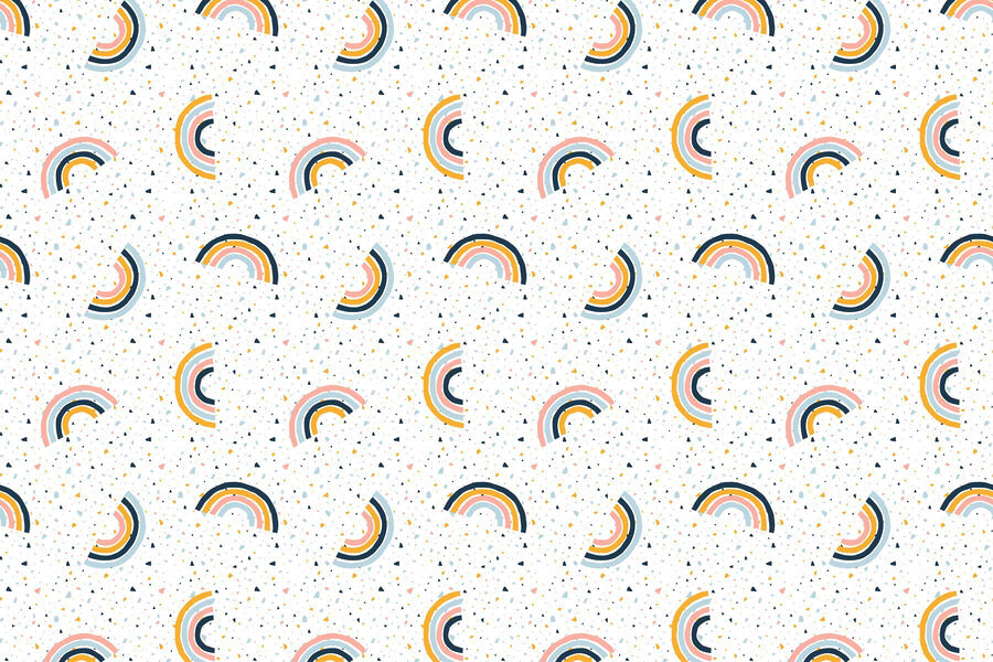 Modello di arcobaleno colorato