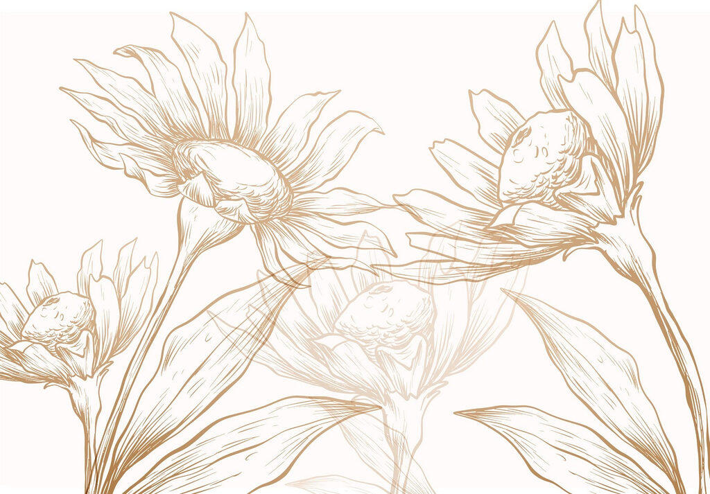 Disegno di fiori e foglie Disegno di fiori e foglie