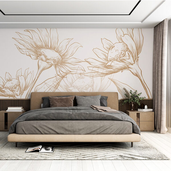 Disegno di fiori e foglie Disegno di fiori e foglie