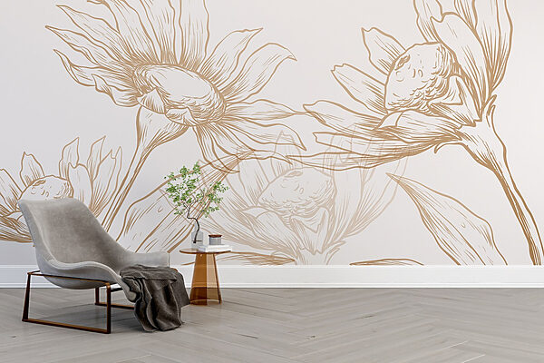 Disegno di fiori e foglie Disegno di fiori e foglie