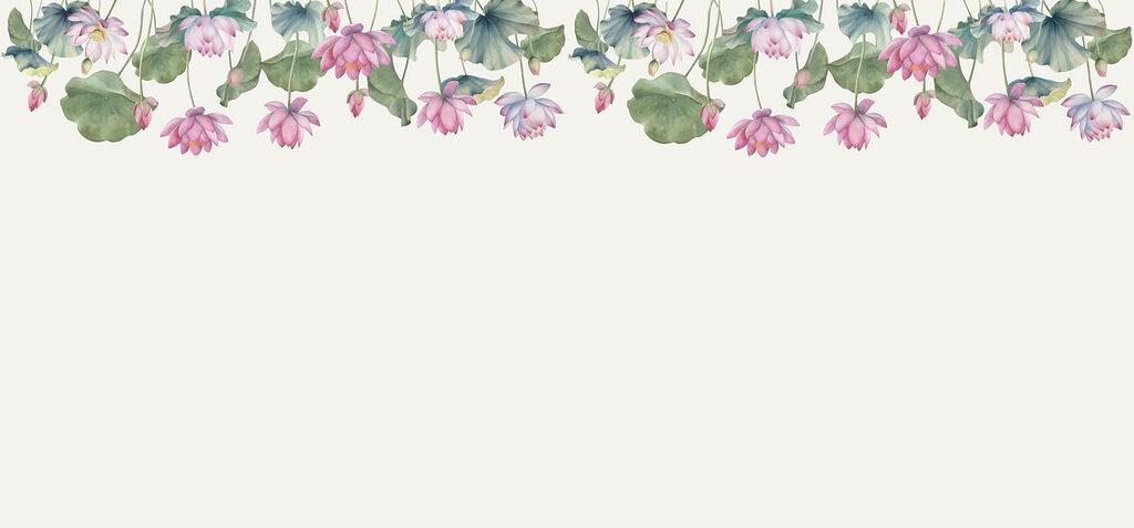Acquerello di fiori rosa e foglie verdi Acquerello di fiori rosa e foglie verdi