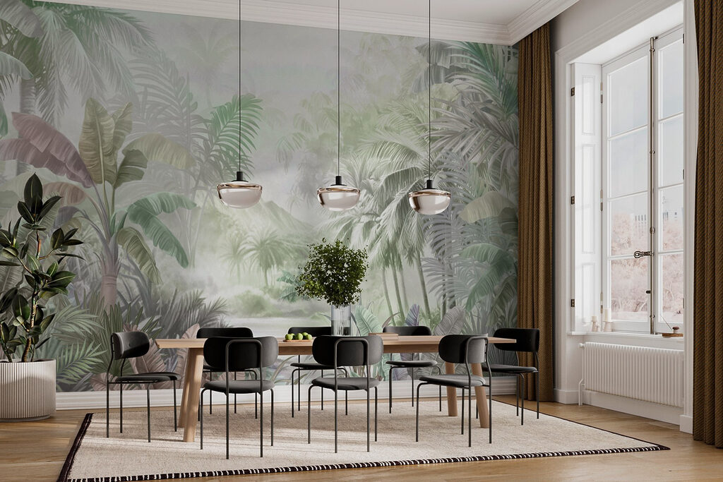 Painting of a forest