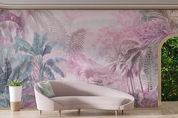 Pittura di una foresta tropicale Pittura di una foresta tropicale