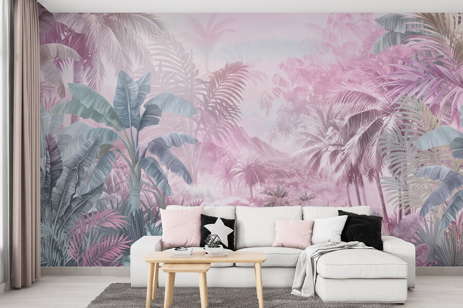 Pittura di una foresta tropicale Pittura di una foresta tropicale