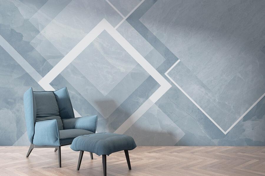 Sfondo blu e bianco con quadrati e linee bianche Sfondo blu e bianco con quadrati e linee bianche