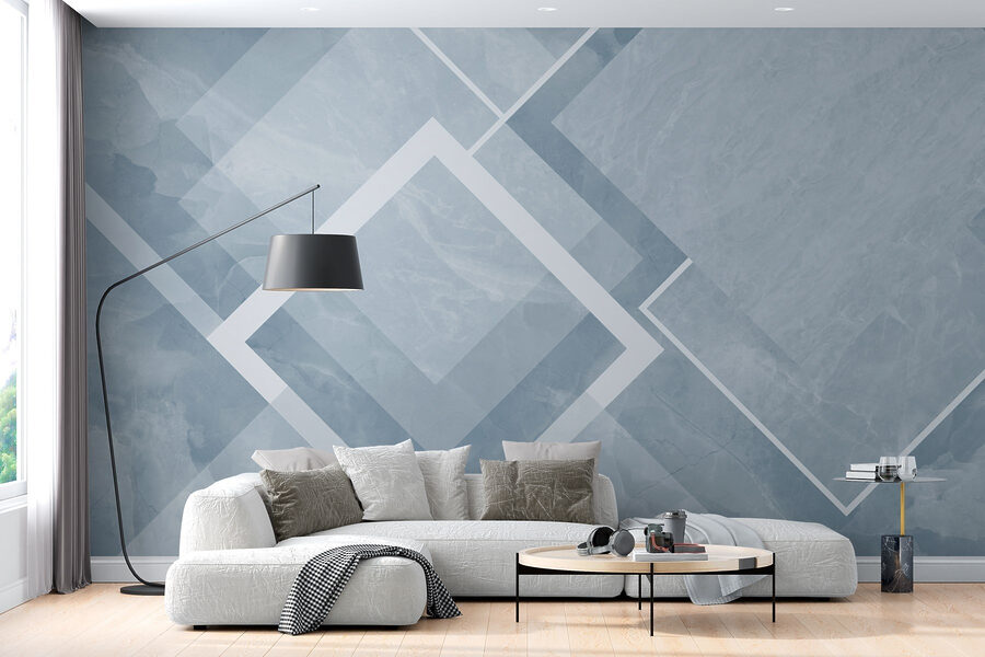 Sfondo blu e bianco con quadrati e linee bianche Sfondo blu e bianco con quadrati e linee bianche