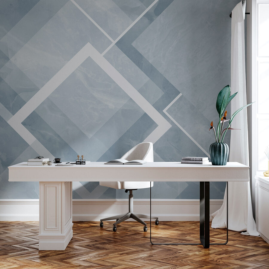 Sfondo blu e bianco con quadrati e linee bianche Sfondo blu e bianco con quadrati e linee bianche