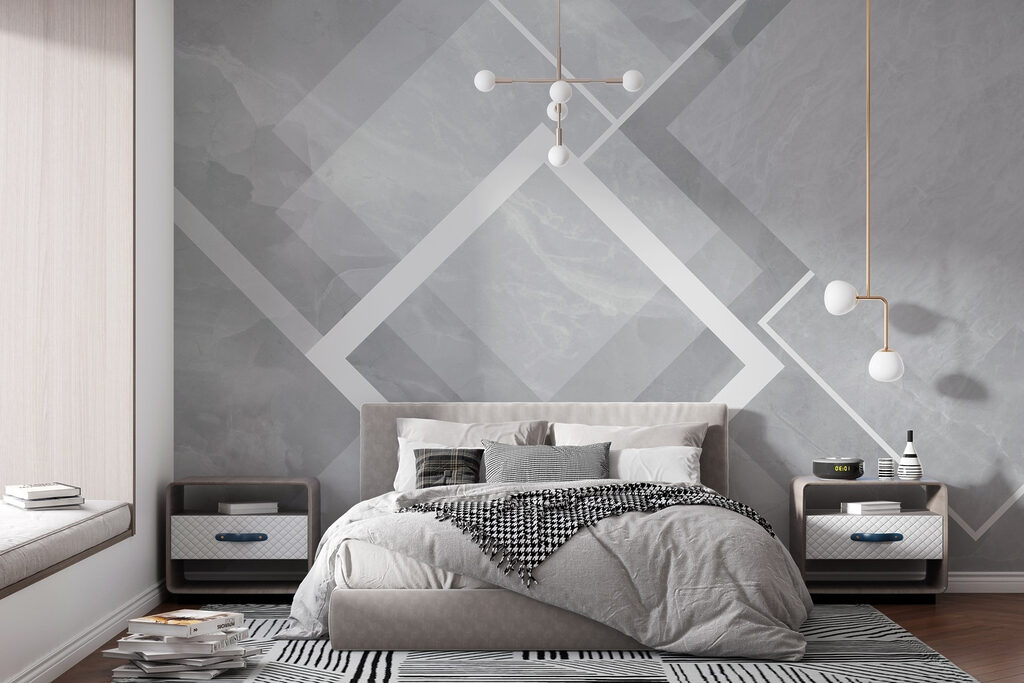 Grey and white background with white squares Grey and white background with white squares