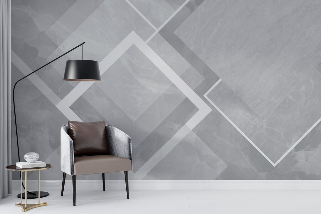 Grey and white background with white squares Grey and white background with white squares