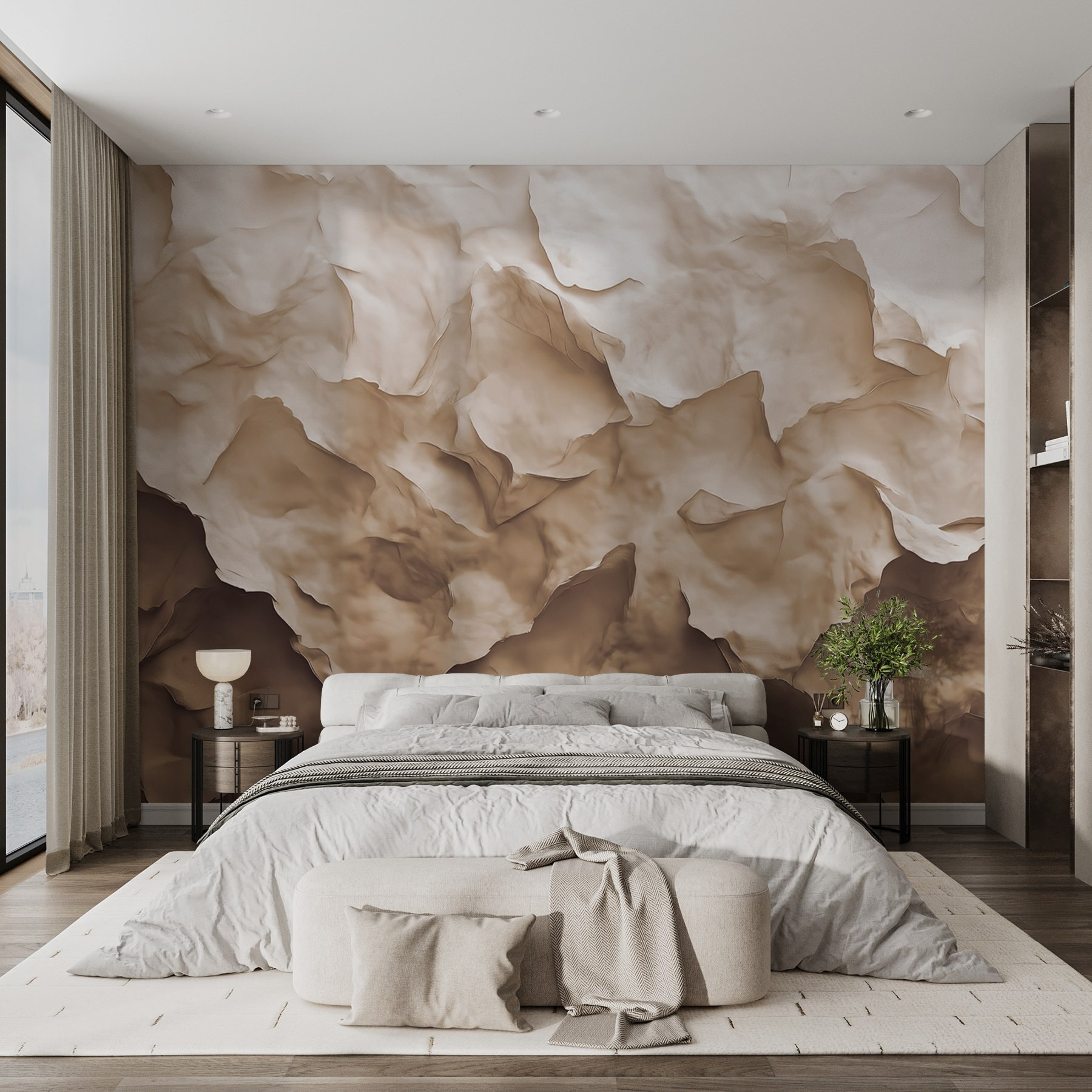 Abstract texture in warm tones