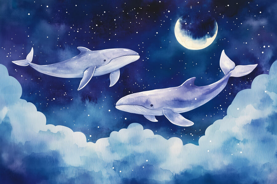 Due balene nel cielo
