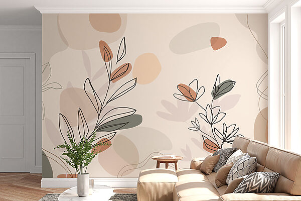 Disegno di foglie e fiori Disegno di foglie e fiori