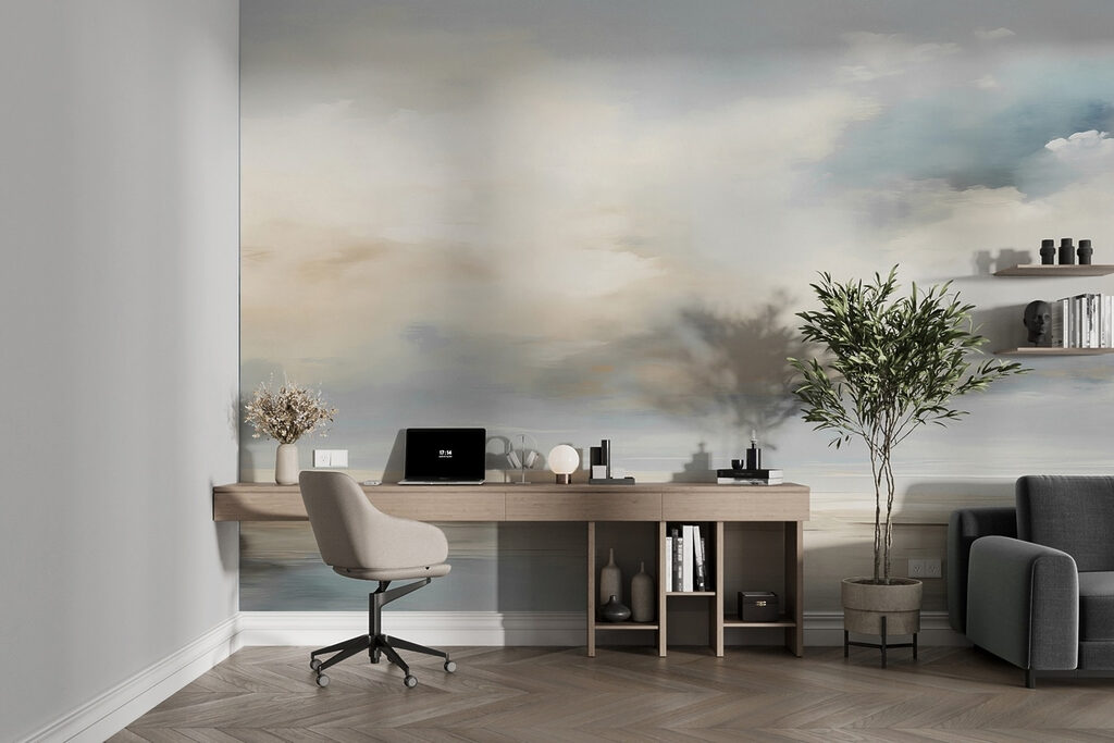 Cloudy sky over a body of water