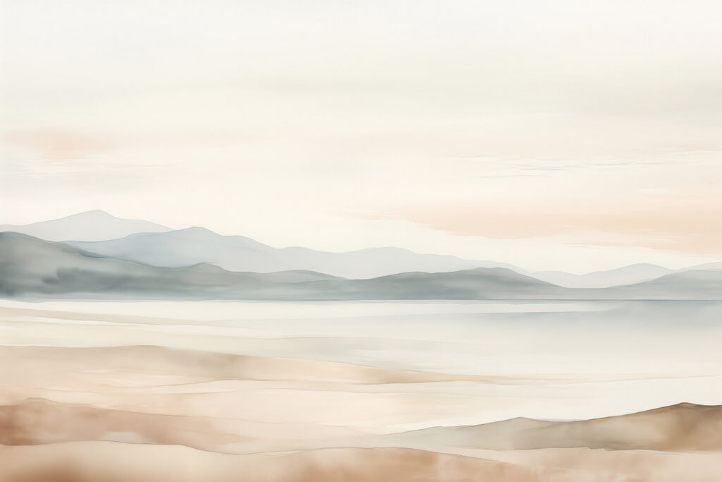Paesaggio con colline e nebbia Paesaggio con colline e nebbia